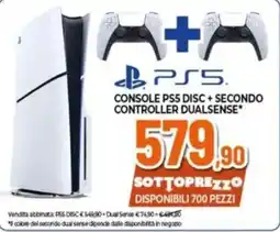 Expert CONSOLE PS5 DISC + SECONDO CONTROLLER DUALSENSE offerta