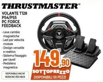 Expert THRUSTMASTER VOLANTE T128 PS4/PS5 PC FORCE FEEDBACK offerta