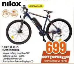 Expert nilox E-BIKE X6 PLUS MOUNTAIN BIKE offerta