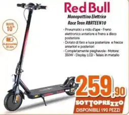 Expert Red Bull Monopattino Elettrico Race Teen RBRTEEN10 offerta