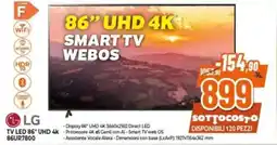 Expert LG TV LED 86" UHD 4k 86UR7800 offerta