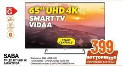 Expert SABA TV LED 65" UHD 4K SA65K79VDA offerta