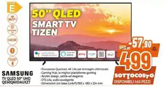 Expert SAMSUNG TV QLED 50" UHD QE50Q60DAUXZT offerta