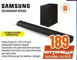 Expert SAMSUNG SOUNDBAR B750D offerta