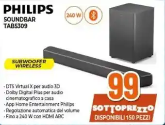 Expert PHILIPS SOUNDBAR TAB5309 offerta