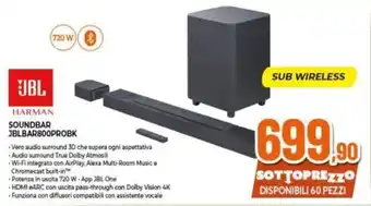 Expert JBL SOUNDBAR JBLBAR800PROBK offerta