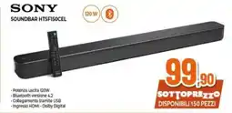 Expert SONY SOUNDBAR HTSFISOCEL offerta