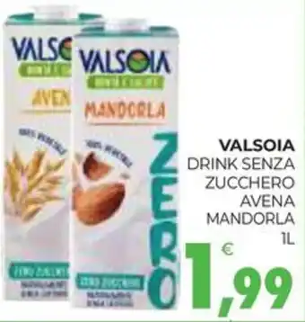 Eté Valsoia drink senza zucchero avena mandorla offerta