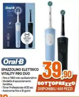 Expert Oral-b spazzolino elettrico vitality pro duo offerta