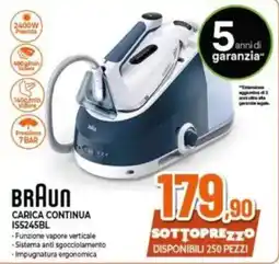 Expert BRAUN CARICA CONTINUA IS5245BL offerta