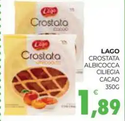 Eté Lago crostata albicocca ciliegia cacao offerta