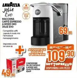 Expert Lavazza macchina caffè espresso a modo mio jolie evo offerta