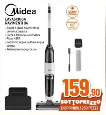 Expert Midea LAVASCIUGA PAVIMENTI X6 offerta