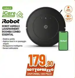 Expert Robot aspira e lavapavimenti roomba combo essential offerta