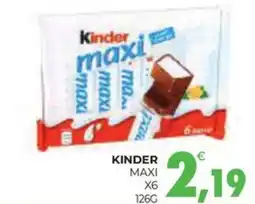 Eté Kinder maxi x 6 offerta