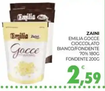 Eté Zaini emilia gocce cioccolato bianco/fondente 70% fondente offerta