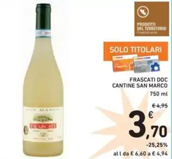 Spazio Conad Frascati doc cantine san marco offerta