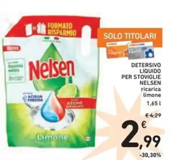 Spazio Conad Detersivo liquido per stoviglie NELSEN offerta