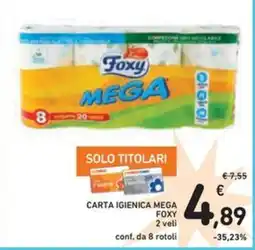 Spazio Conad Carta igienica mega FOXY offerta