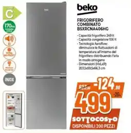 Expert beko FRIGORIFERO COMBINATO B5XRCNA406HG offerta