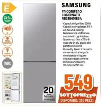 Expert SAMSUNG FRIGORIFERO COMBINATO RB33B610ESA offerta