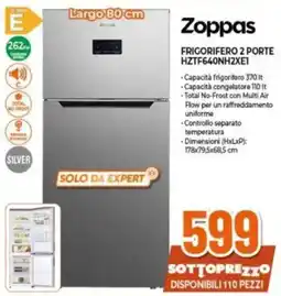 Expert Zoppas FRIGORIFERO 2 PORTE HZTF640NH2XE1 offerta