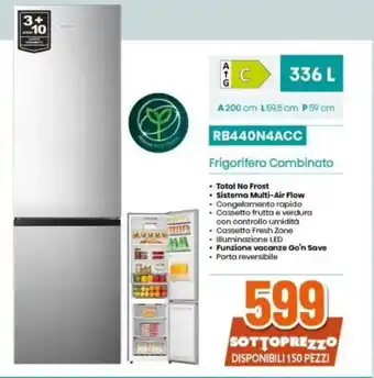 Expert Hisense RB440N4ACC Frigorifero Combinato offerta