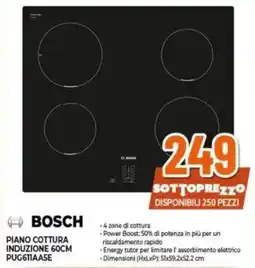 Expert BOSCH PIANO COTTURA INDUZIONE 60CM PUG611AA5E offerta