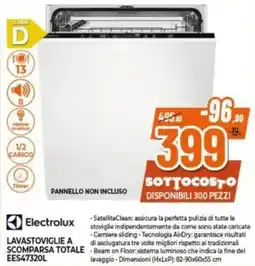 Expert Electrolux LAVASTOVIGLIE A SCOMPARSA TOTALE EES47320L offerta