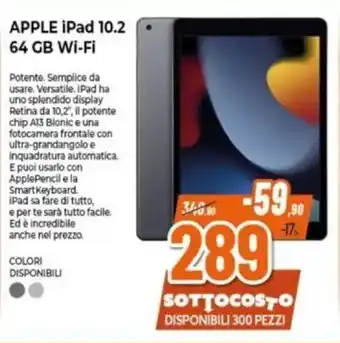 Expert APPLE iPad 10.2 64 GB Wi-Fi offerta