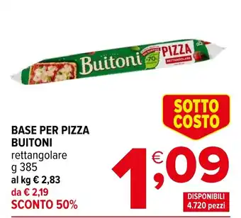 Iperal Base per pizza BUITONI offerta