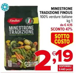 Iperal Minestrone tradizione FINDUS offerta