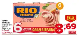 Iperal TONNO RIO MARE all'olio di oliva offerta