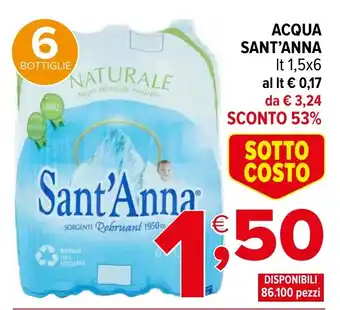 Iperal Acqua SANT'ANNA offerta