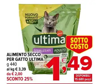 Iperal Alimento secco per gatto ULTIMA offerta