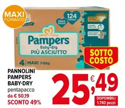 Iperal Pannolini pampers baby-dry offerta