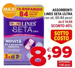 Iperal Assorbenti LINES SETA ULTRA offerta