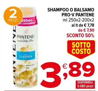 Iperal Shampoo o balsamo pro-v PANTENE offerta