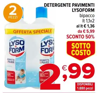 Iperal Detergente pavimenti LYSOFORM offerta