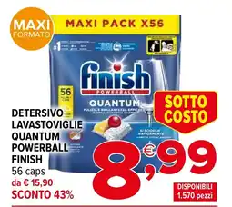 Iperal Detersivo lavastoviglie quantum powerball FINISH offerta