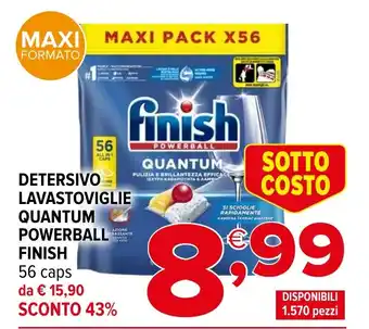 Iperal Detersivo lavastoviglie quantum powerball FINISH offerta