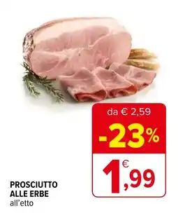 Iperal Prosciutto alle erbe offerta