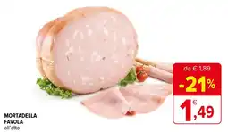 Iperal Mortadella favola all'etto offerta