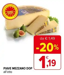 Iperal Piave mezzano dop offerta