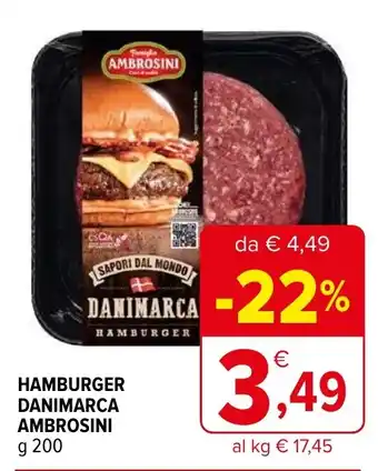 Iperal Hamburger danimarca AMBROSINI offerta