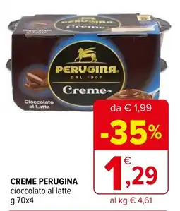 Iperal CREME PERUGINA cioccolato al latte offerta