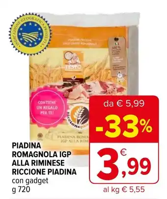 Iperal Piadina romagnola igp alla riminese riccione piadina offerta