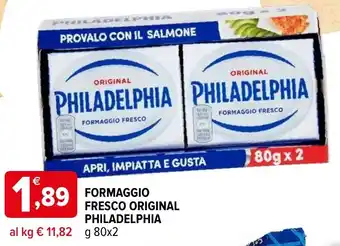 Iperal Formaggio fresco original philadelphia offerta