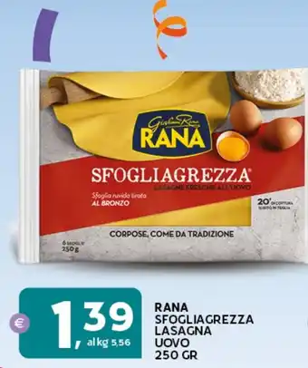 Extra Supermercati Rana sfogliagrezza lasagna uovo offerta