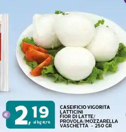 Extra Supermercati Caseificio vigorita latticini fior di latte/ provola/mozzarella vaschetta offerta